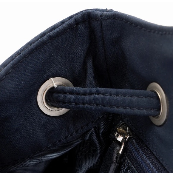 RARE Like new Vintage Gianni Versace sling nylon leather & chain backpack main image 12